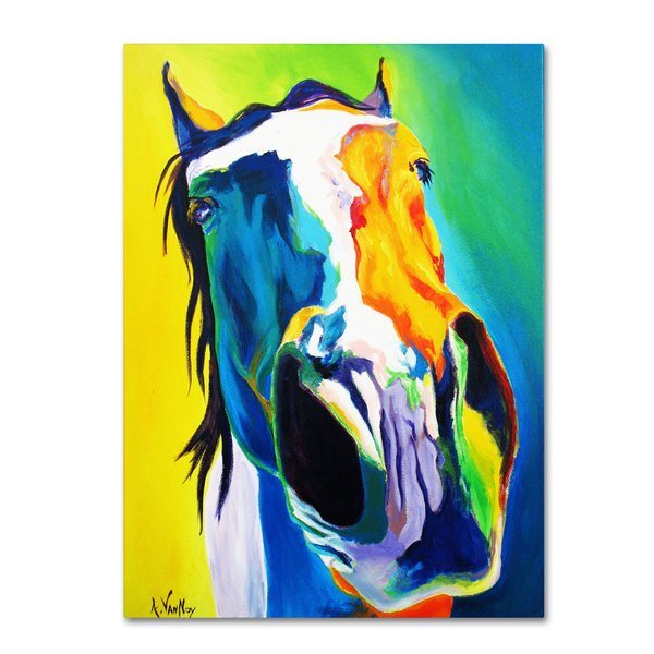 DawgArt 'Up Close And Personal' Canvas Art, 14x19, Trademark Fine Art, Mfr#: ALI0589-C1419GG